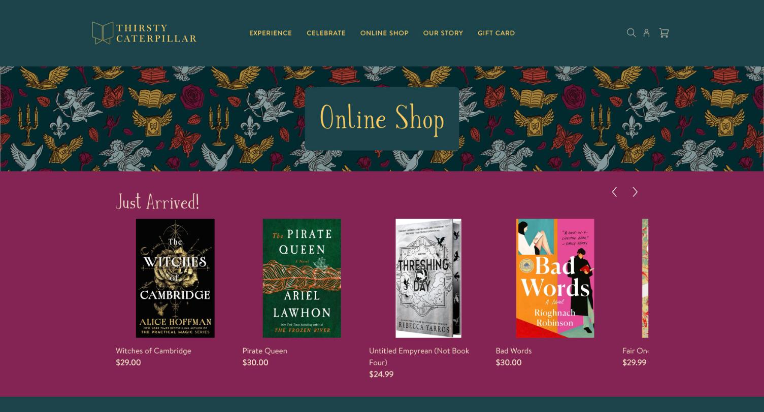 Thirsty Caterpillar online shop on Square Online